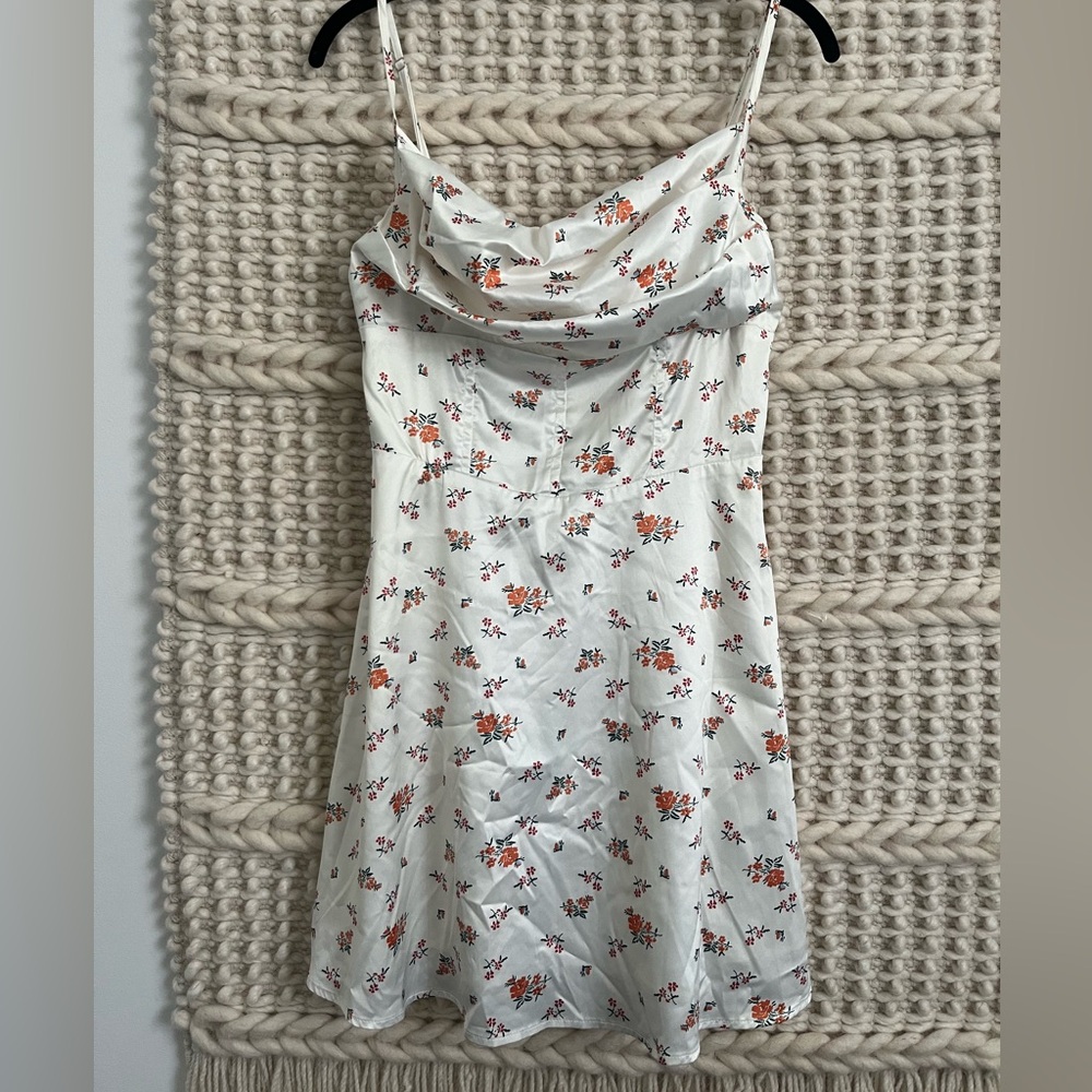 MARSHALLS Small White Floral Summer Dress